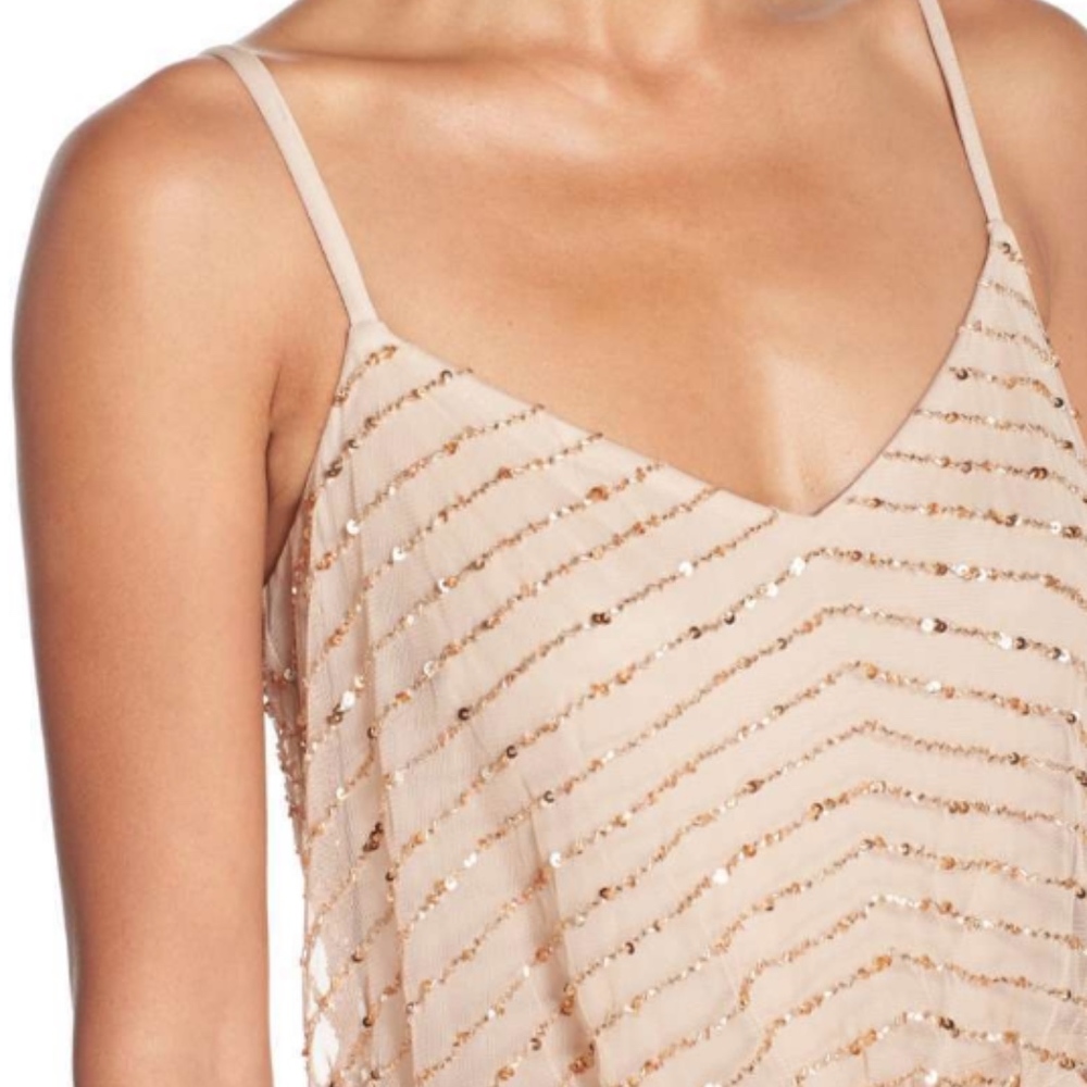 Adrianna Papell Embellished Blouson Gown 14 - Picture 2 of 8